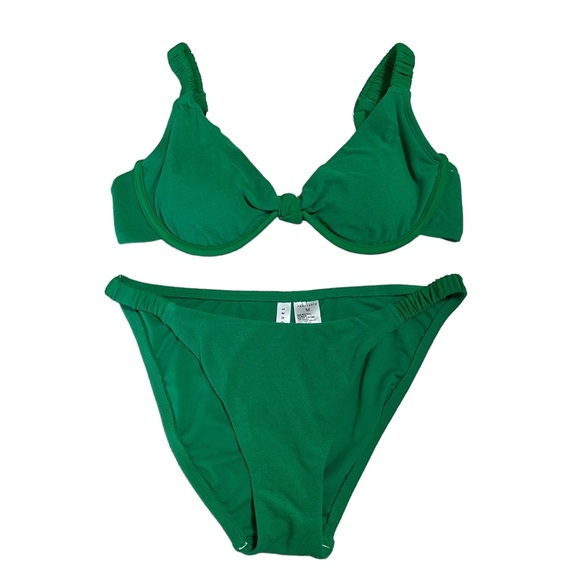 Sanctuary Other - Sanctuary swim sandbar solids green bikini NWT size medium underwire